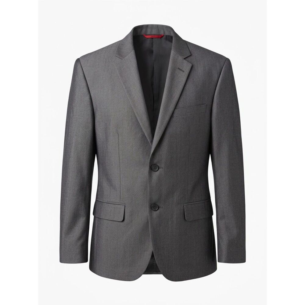 Alfani Slim Fit Suit Jacket Blazer Grey 2-Button Mens Size 40S Short Macy's
